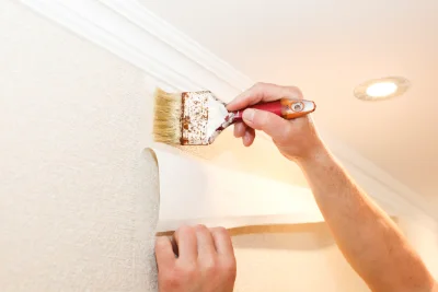 Pose de papier peint à Violay — revêtements muraux et toiles de verre